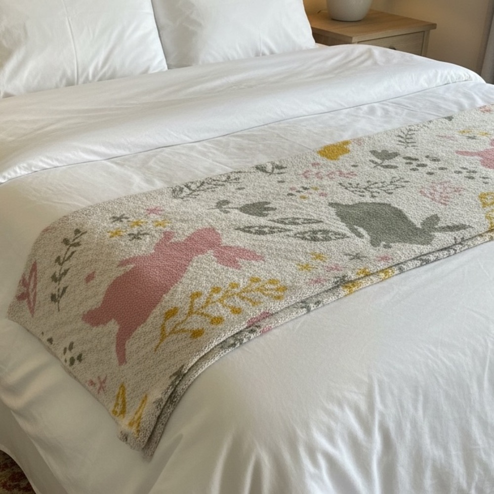 Hip + Hop Easter‎ Bunny Throw Blanket
